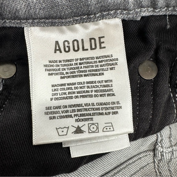 AGOLDE Women’s size 27 Nico High Rise Slim Stretch Ankle Jeans in Chime Gray - Picture 10 of 13